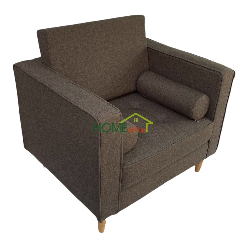 Ghế sofa đơn nệm bọc vải màu xám ArmChair 03
