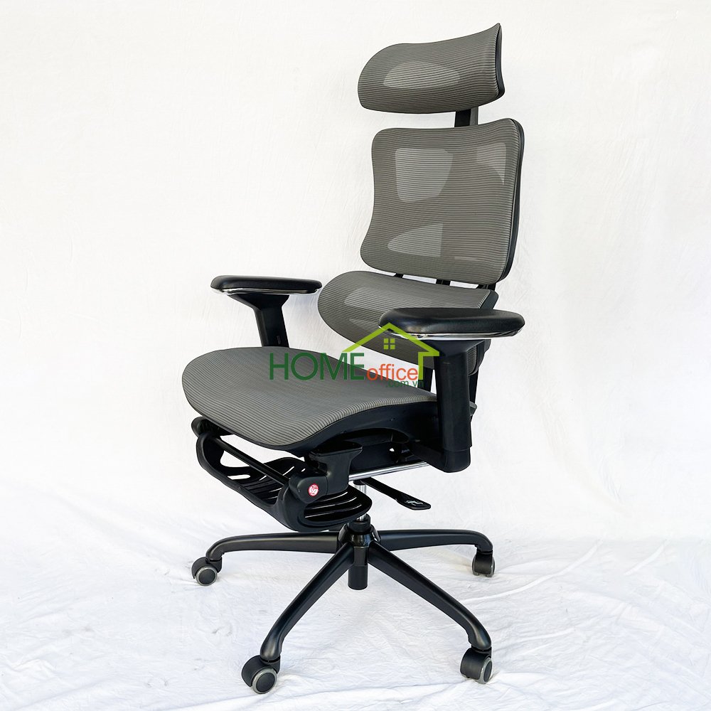 ghế ergonomic công thái học xám