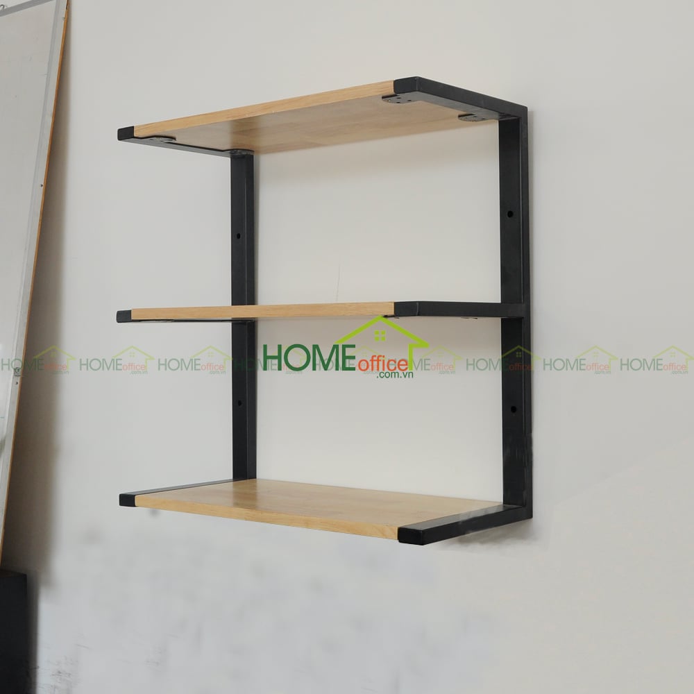 Bàn học tại nhà tích hợp giá sách treo tường có cánh mở BHTop-0033